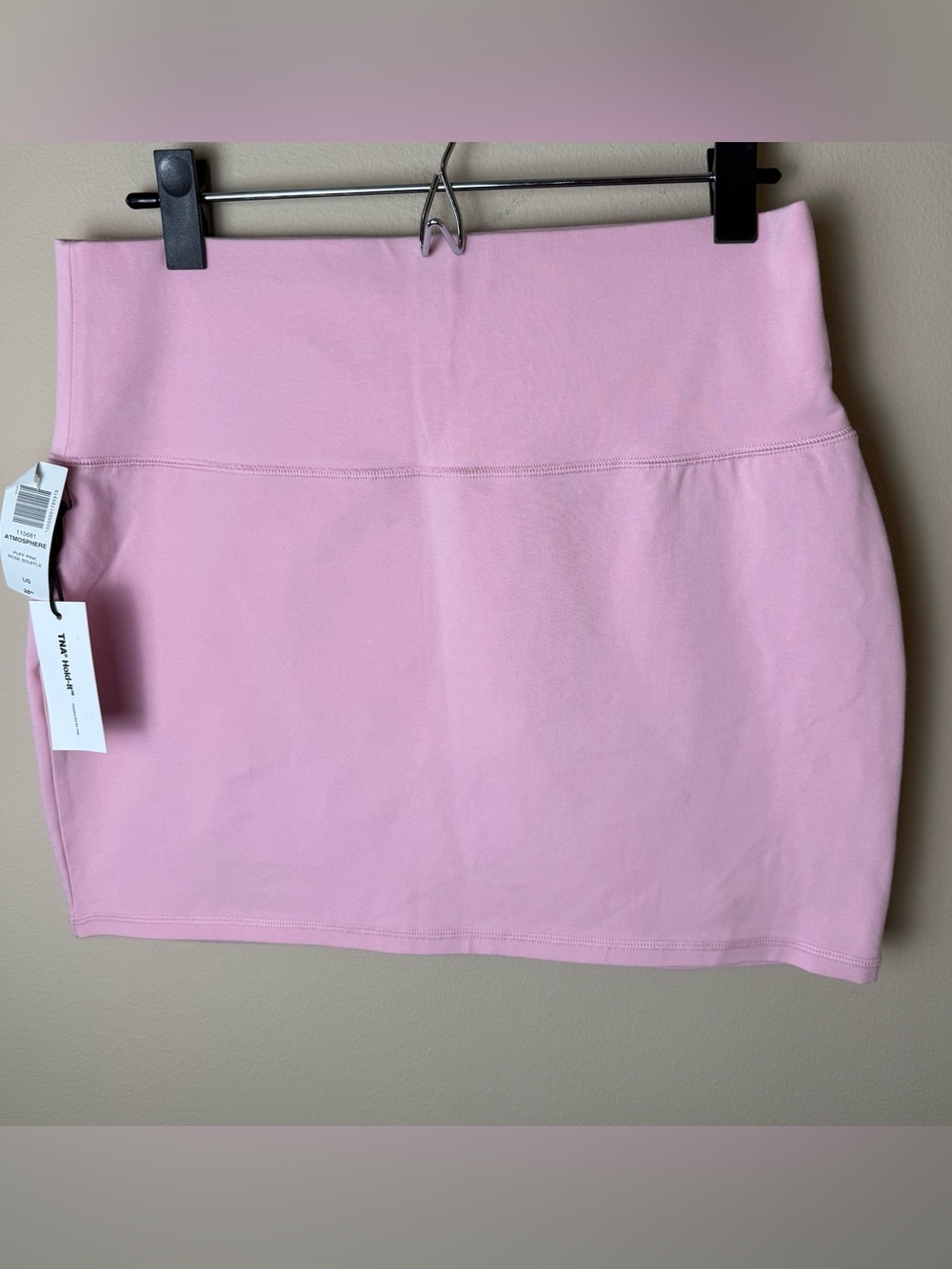 NWT TNA Aritzia Hold-It Atmosphere Mini Skirt Women Large Pink Athleisure Sporty
